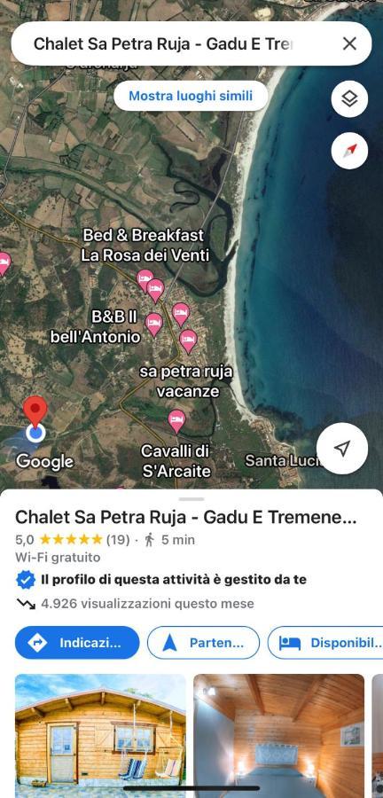 Chalet Sa Petra Ruja - Gadu E Tremene Синискола Экстерьер фото